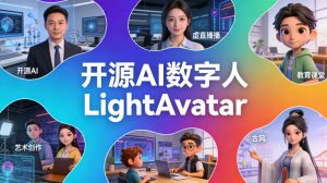 开源AI数字人LightAvatar-羽飞阁